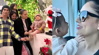 Bipasha Basu's Christmas delight: Capturing Devi's festive mood alongside Santa with her playdates Thumbnail