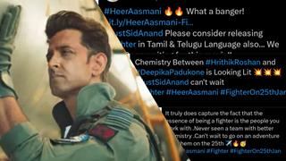 "Chemistry is lit", "what a banger" - Netizens react to 'Fighter's latest song 'Heer Aasmani'