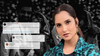 Pakistani social media users give support to Sania Mirza following Shoaib Malik-Sana Javed wedding thumbnail