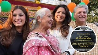 Raveena Tandon inaugurates chowk in memory of late father Ravi Tandon