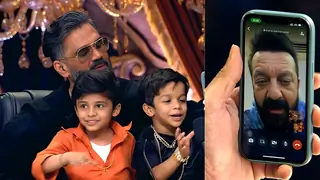 Dance Deewane judge Suniel Shetty video calls Sanjay Dutt  Thumbnail