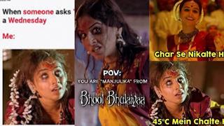 Manjulika's Memes keeping the 'Bhool Bhulaiyaa' magic alive