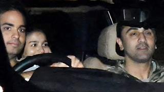 Alia Bhatt and Ranbir Kapoor enjoy a mid-night drive with Akash Ambani and Shloka