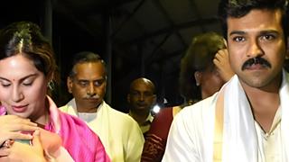 Ram Charan seeks blessings at Tirumala with Upasana and daughter Klin ahead of 39th birthday bash