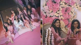 Janhvi Kapoor offers a peek at Radhika Merchants 'pink slumber party' themed bridal shower