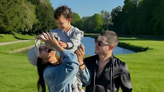 Priyanka Chopra cradling Malti with Nick by her side captured in a picture-perfect family moment
