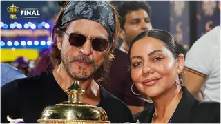 Gauri Khan wins hearts with protective gesture towards Shah Rukh Khan after Kolkata Knight Riders win [Watch] thumbnail