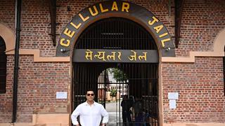 Randeep Hooda pays tribute to Veer Savarkar with celebratory visit to Port Blair’s historic cellular jail