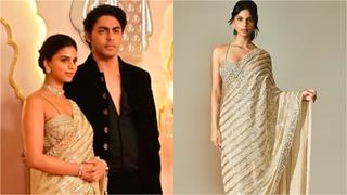 Anant Ambani, Radhika Merchant Wedding: Suhana Khan does a Alia Bhatt repurposes her saree for big day thumbnail