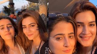 Amid Kriti Sanon’s smoking video controversy, the actress posts a chilling video with her sister Nupur Sanon thumbnail