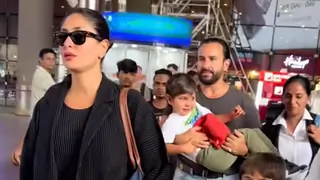 Kareena Kapoor Khan embraces Taimur, Saif Ali Khan lifts Jeh in delight as Pataudi family returns from vacay Thumbnail