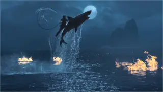 Devara Trailer Reactions: Jr NTR rides a shark on the waves in action scene; fans say, 'Greatest frame ever'
