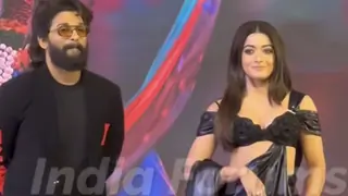 Allu Arjun, Rashmika Mandanna set the stage on fire with their dance at Pushpa 2 event; Don’t miss the video Thumbnail