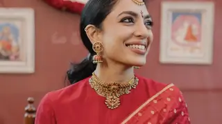 Bride-to-be Sobhita Dhulipala Radiates In Red At Pelli Kuthuru Function Thumbnail