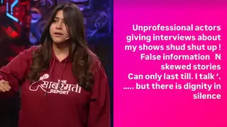 Ekta Kapoor posts cryptic note slamming 'unprofessional actors' on Instagram; netizens guess names Thumbnail