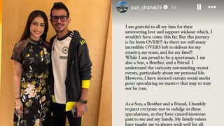 Yuzvendra Chahal confirms divorce from Dhanashree? Tells fans not to sympathize as he removes tag of husband Thumbnail