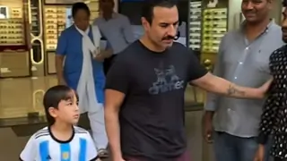 Saif Ali Khan spotted with son Taimur for a midweek outing after recovery - PICS Thumbnail