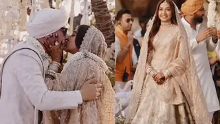 Prajakta Koli and Vrishank Khanal Share a Romantic Kiss in Dreamy Wedding Video, Fans Can't Stop Gushing thumbnail