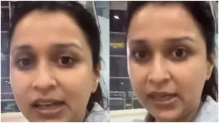 Mannara Chopra criticises an airline for not letting her board a flight; netizens mock her behaviour 