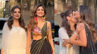 Shilpa Shetty & Raveena Tandon's warm reunion; Fans quip, 
