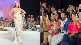 Karan Veer Mehra Blows Kisses to Chum Darang as She Slays the Lakme Fashion Week Ramp | Watch