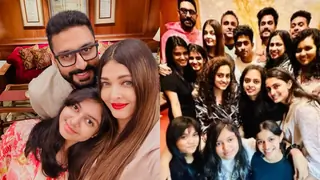 Aishwarya Rai Bachchan, Abhishek Bachchan, Aaradhya clicked for a perfect family moment at cousin's wedding