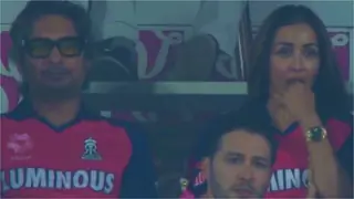 Malaika Arora spotted at CSK Vs RR match with Kumar Sangakkara; netizens defend him against dating rumours