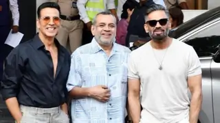 Hera Pheri 3 on the Way? Akshay Kumar, Suniel Shetty & Paresh Rawal Reunite for Promo Shoot!