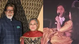 When Amitabh carried Jaya Bachchan in his arms for a live performance, 'bache ka kya kaam hai'- VIRAL VIDEO