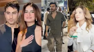 Ibrahim Ali Khan Attends IPL with Rasha Thadani, Veer Pahariya After Denying Palak Tiwari Buzz