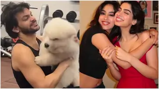 Veer Pahariya juggles dad duties for his furry friend in a fun VIDEO; sisters Janhvi and Khushi call him THIS
