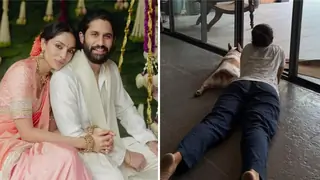 Naga Chaitanya Shares Heartwarming Sunday Moments with Wife Sobhita Dhulipala and Pet Dog Hash