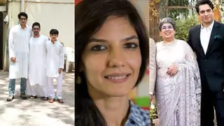Aamir Khan, Gauri Spratt visit Reena Dutta's house with sons Junaid and Azad - WATCH