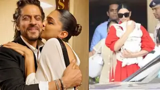 Deepika Padukone turns red as Shah Rukh Khan praises her new role as baby Dua's mother at WAVES 2025