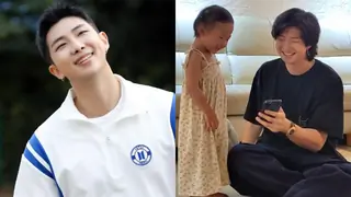 BTS leader Kim Namjoon aka RM is beyond adorable in this throwback clip with a baby girl