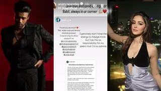 Ananya Panday send 'Only Love' to Babil Khan after the latter clarifies on video; Ridhi Dogra says 'Take Care'