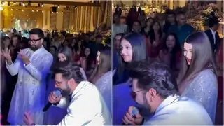 Aishwarya Rai and Abhishek Bachchan Channel Nostalgia as Rahul Vaidya Revives ‘Kajra Re’ at Wedding