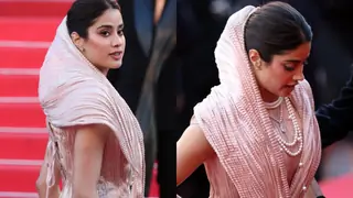 Janhvi Kapoor dons Tarun Tahiliani for Homebound premiere in Cannes 2025; Ishaan Khatter opts for desi too!