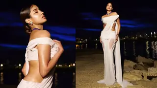Janhvi Kapoor's latest 'wet' saree look from Cannes screams 'Sridevi' & 'sensuous'