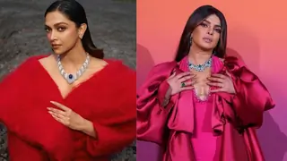 Deepika Padukone & Priyanka Chopra’s masterclass on letting their necklace talk in subtle caped looks 