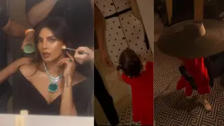 Priyanka Chopra’s Met Gala 2025 BTS captures haute preparation, with Malti Marie echoing familial grace