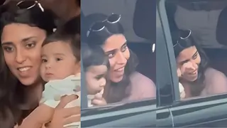 Rohit Sharma's baby boy Ahaan waving good-bye to the Mumbai Indians team is too cute to miss - Watch
