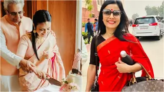 Mahua Moitra's wedding cake had a Louis Vuitton bag topper; here's a look at her love for luxury