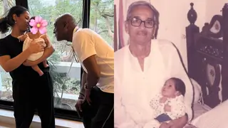 Masaba Gupta shares pics of baby Matara with dad Vivian Richards