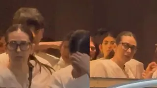 Karisma Kapoor returns to Mumbai after ex-husband Sunjay Kapur's funeral; keeps it sombre with kids & family
