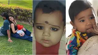 Rohit Sharma's baby boy Ahaan steals hearts at the airport; fans remember cricketer's childhood pic