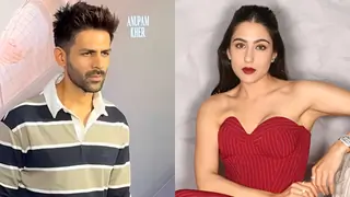 Kartik Aaryan shows off his protective side for Sara Ali Khan in the crowded Metro In Dino screening - Watch