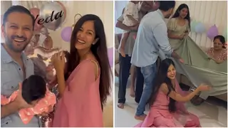 Ishita Dutta & Vatsal Sheth name their baby girl Veda in a traditional Gujarati naming ceremony 