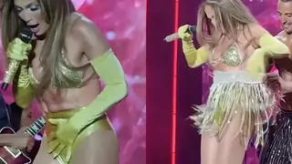 Jennifer Lopez's skirt slips mid show in Warsaw, singer says, 'Here in my underwear'