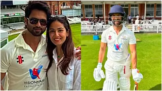 Shahid Kapoor and Mira Rajput enjoy a fun-filled day at London's iconic Lord's Cricket Ground; See pics